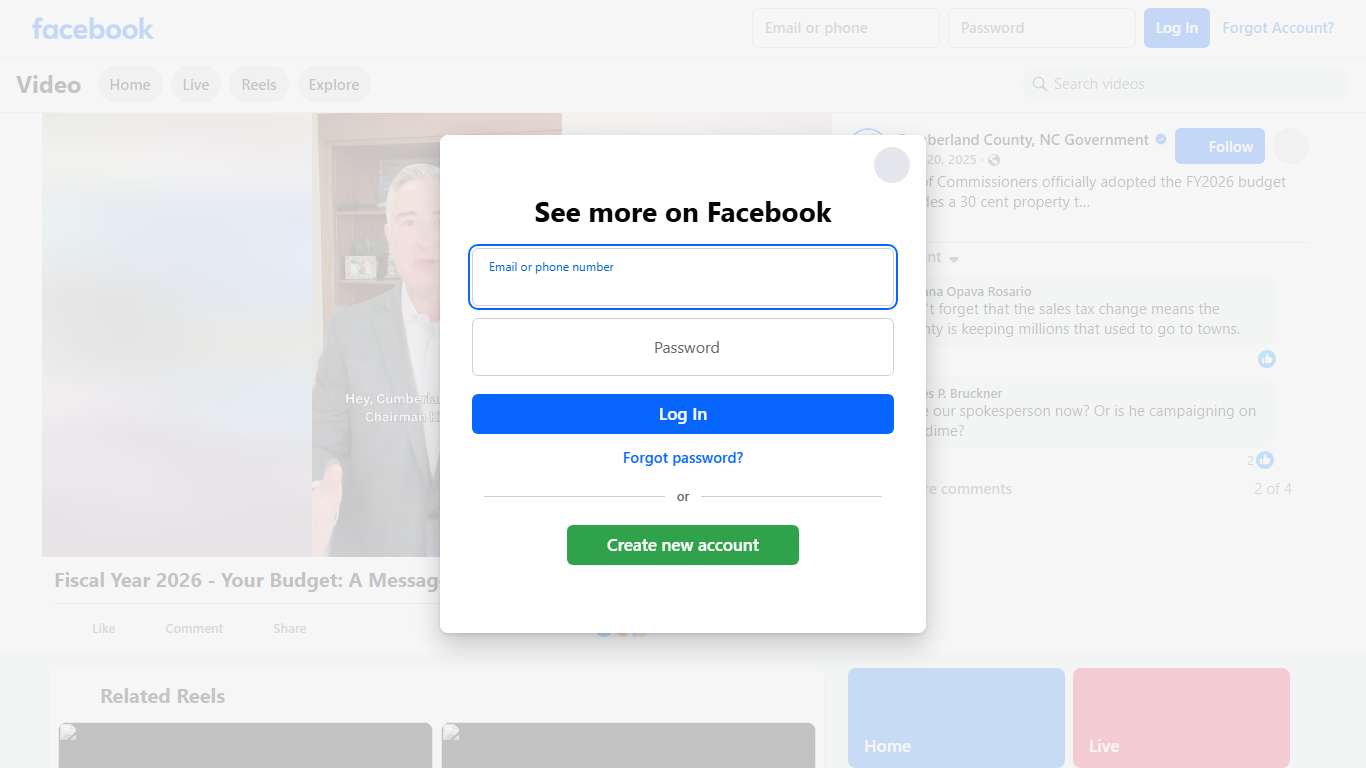 The Board of Commissioners officially adopted the FY2026 budget and it includes a 30 cent property tax rate reduction. Hear directly from Board of Commissioners Chairman Kirk deViere as he breaks down the Fiscal Year 2026 budget, what it means for our residents, and the key investments made in public safety, education, and community services. | Cumberland County, NC Government | Facebook